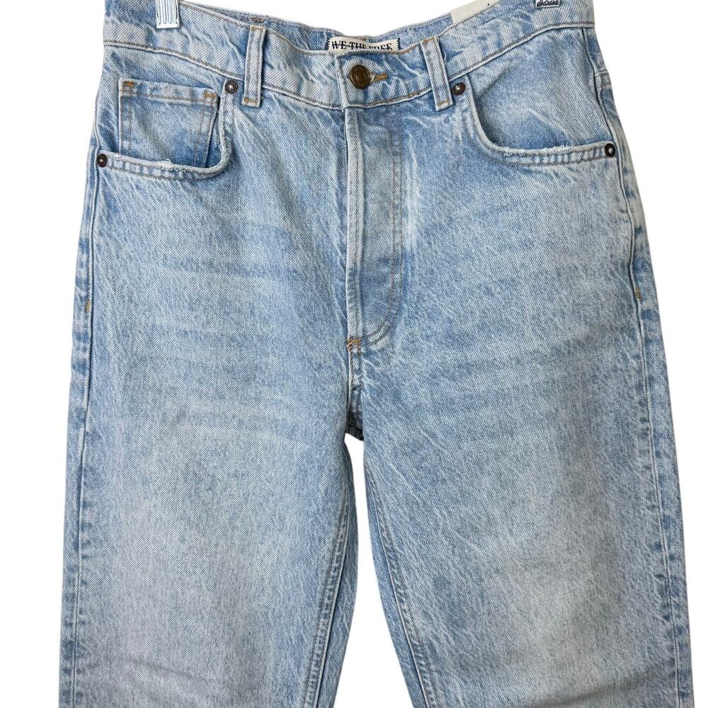 NEW Free People We The Free Zane Mid Rise Relaxed Slim Straight Leg Jeans 25 - Picture 4 of 9